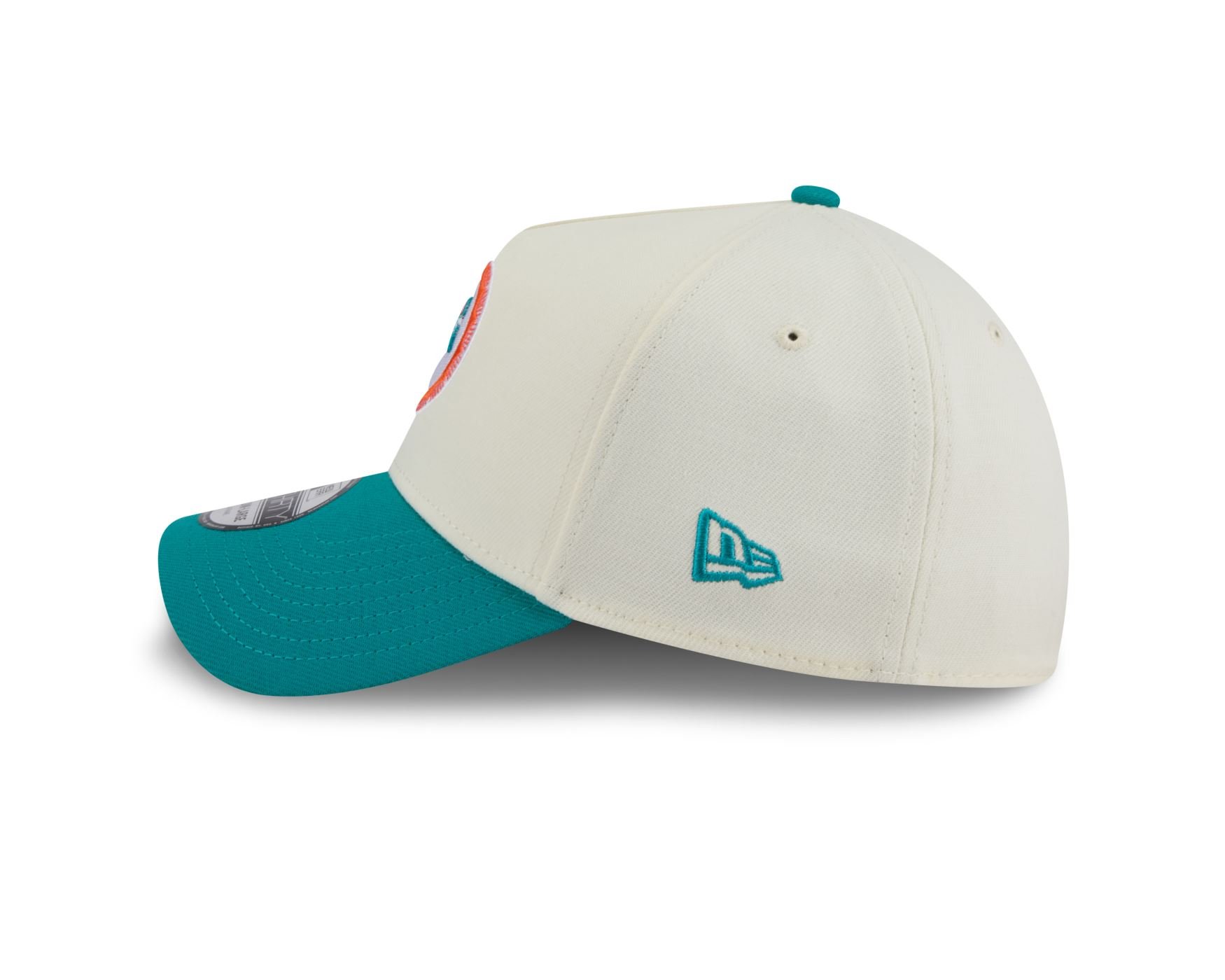 Bone New Era  39THIRTY A-Frame  Miami Dolphins Off White 5