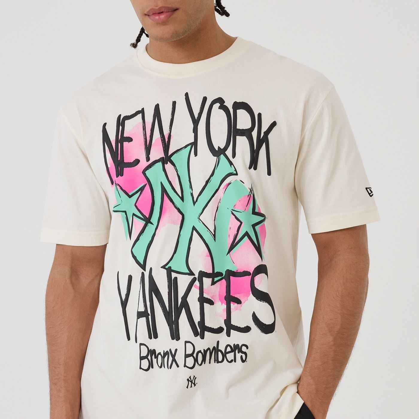 Camiseta New Era Regular  New York Yankees Off White Off White 3