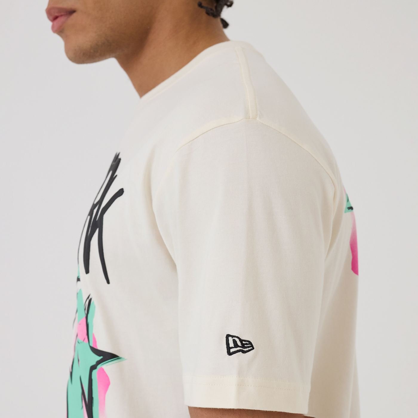 Camiseta New Era Regular  New York Yankees Off White Off White 5