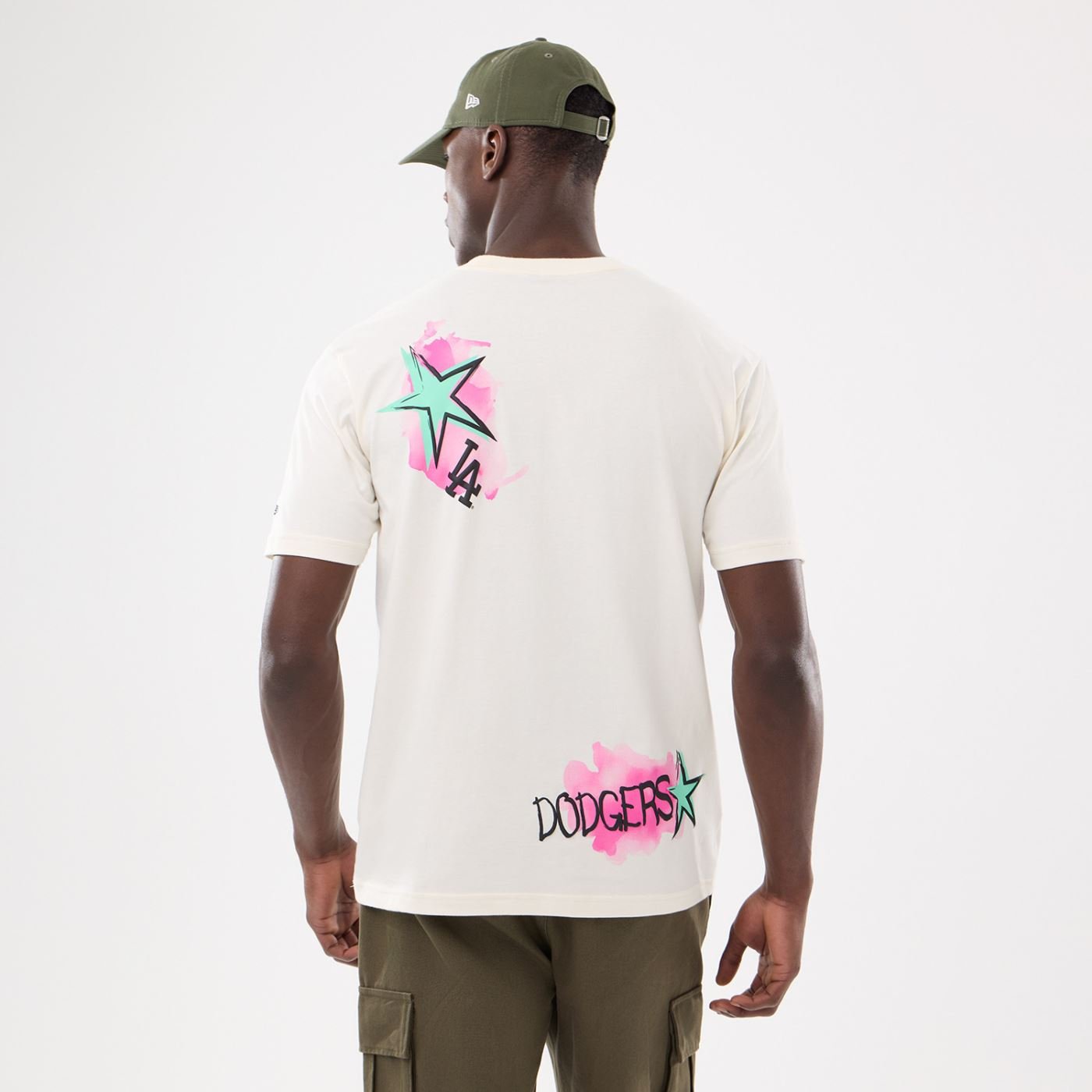 Camiseta New Era Regular  Los Angeles Dodgers  Off White Off White 5