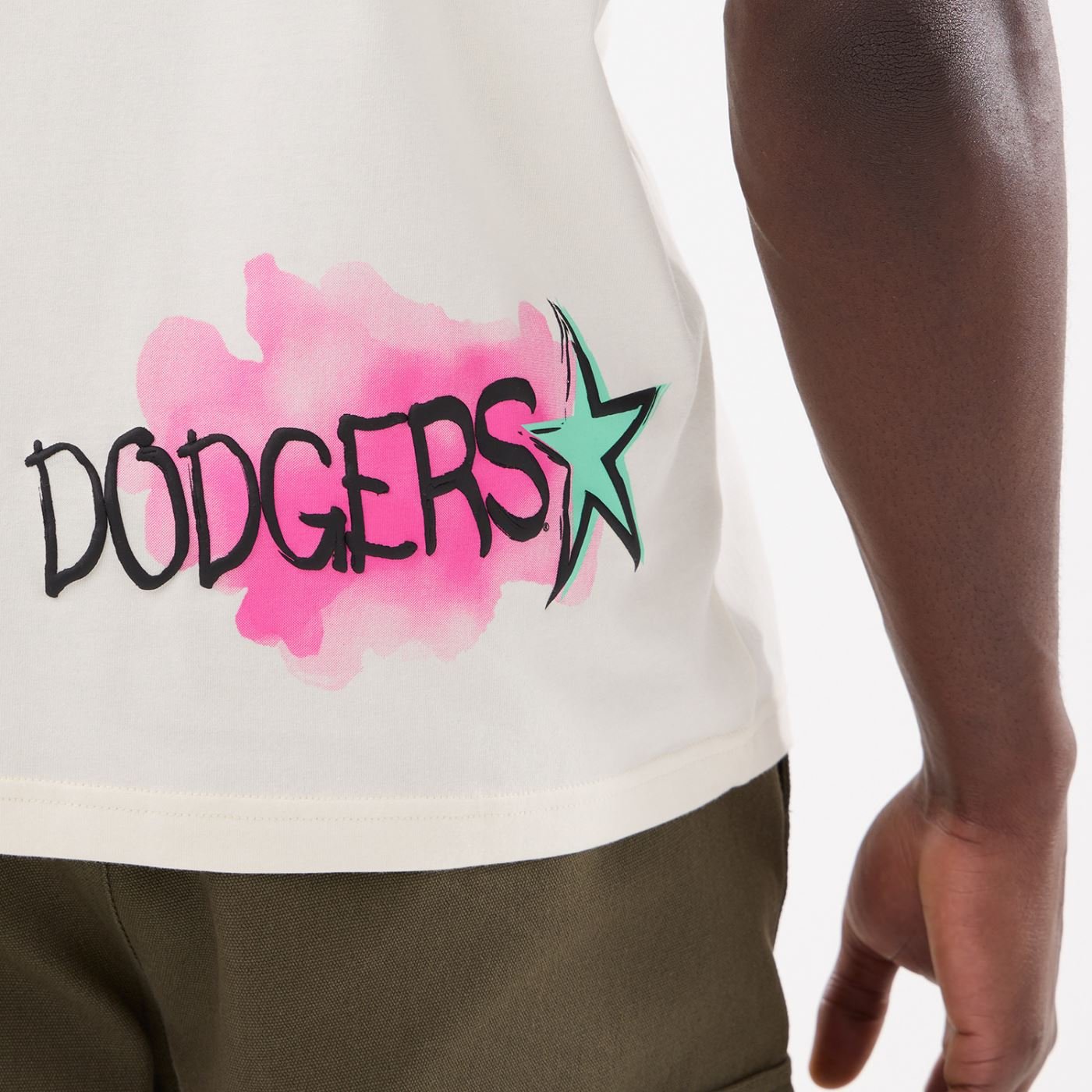 Camiseta New Era Regular  Los Angeles Dodgers  Off White Off White 6