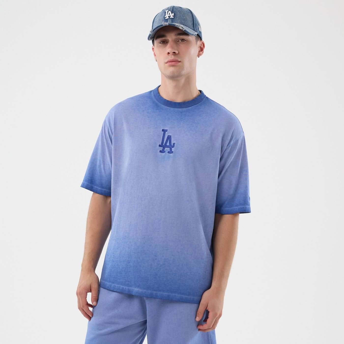 Camiseta New Era Regular  Los Angeles Dodgers  Azul Azul 2