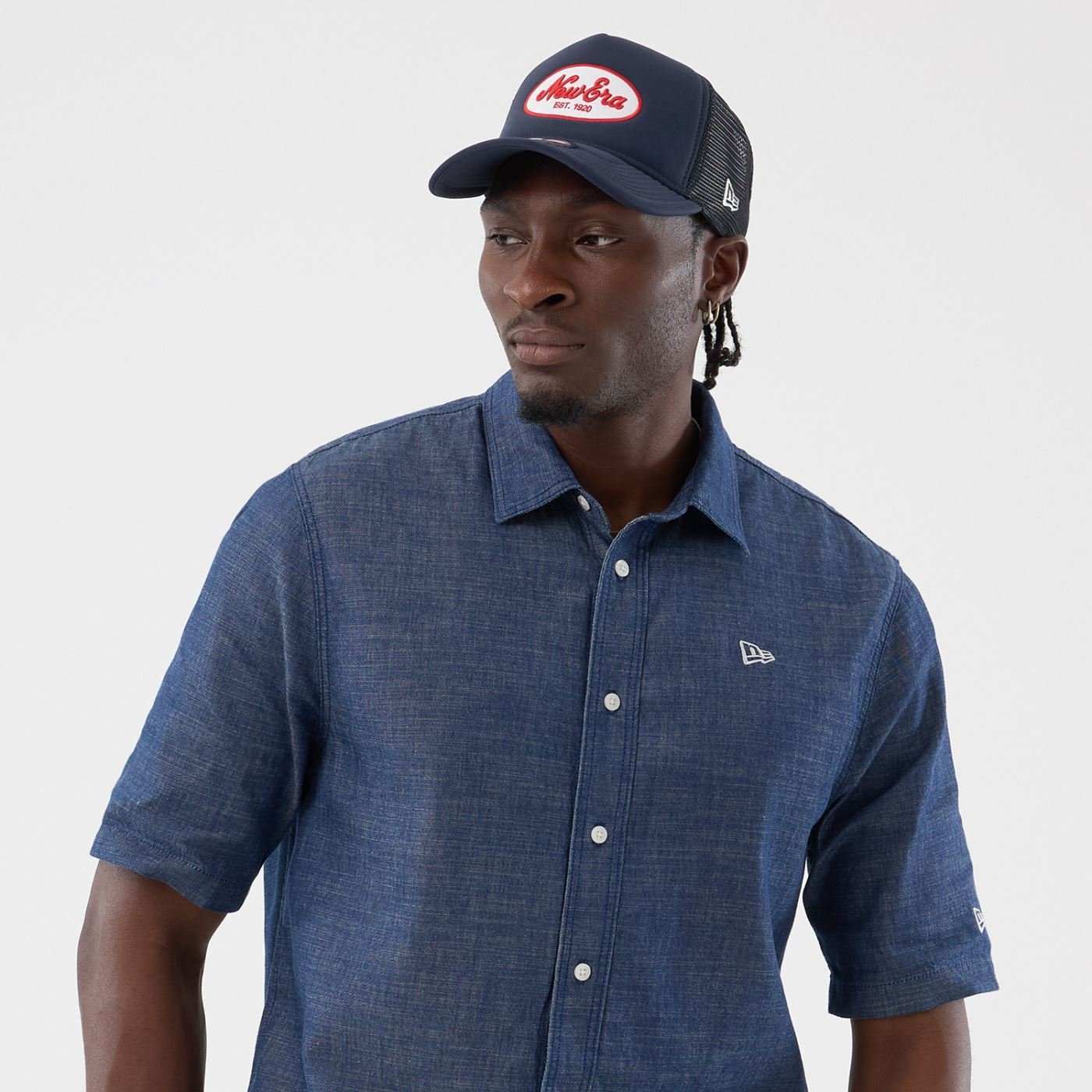 Camisa New Era Manga Curta  New Era Azul Azul 8