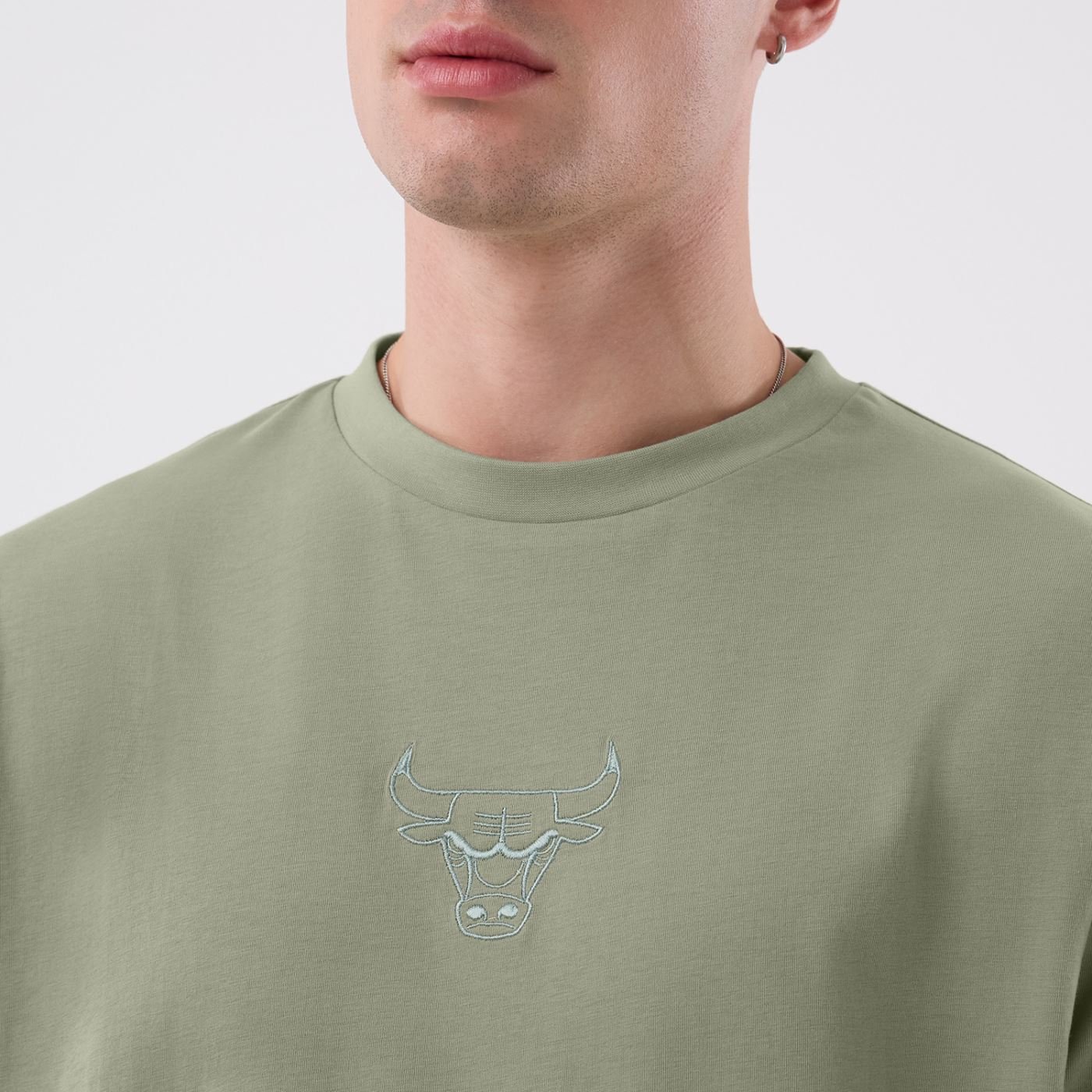 Camiseta New Era Regular  Chicago Bulls Verde Verde 3