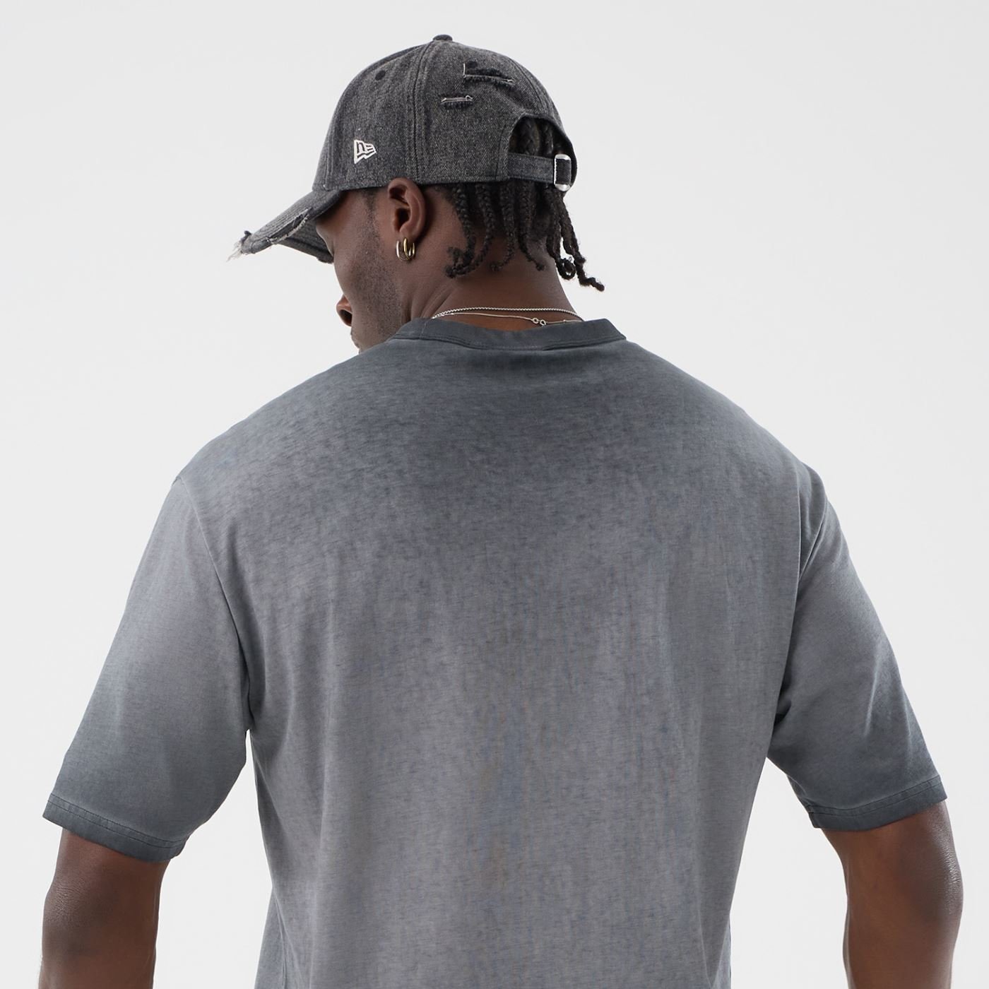 Camiseta New Era Regular  New York Yankees Preto Cinza 4