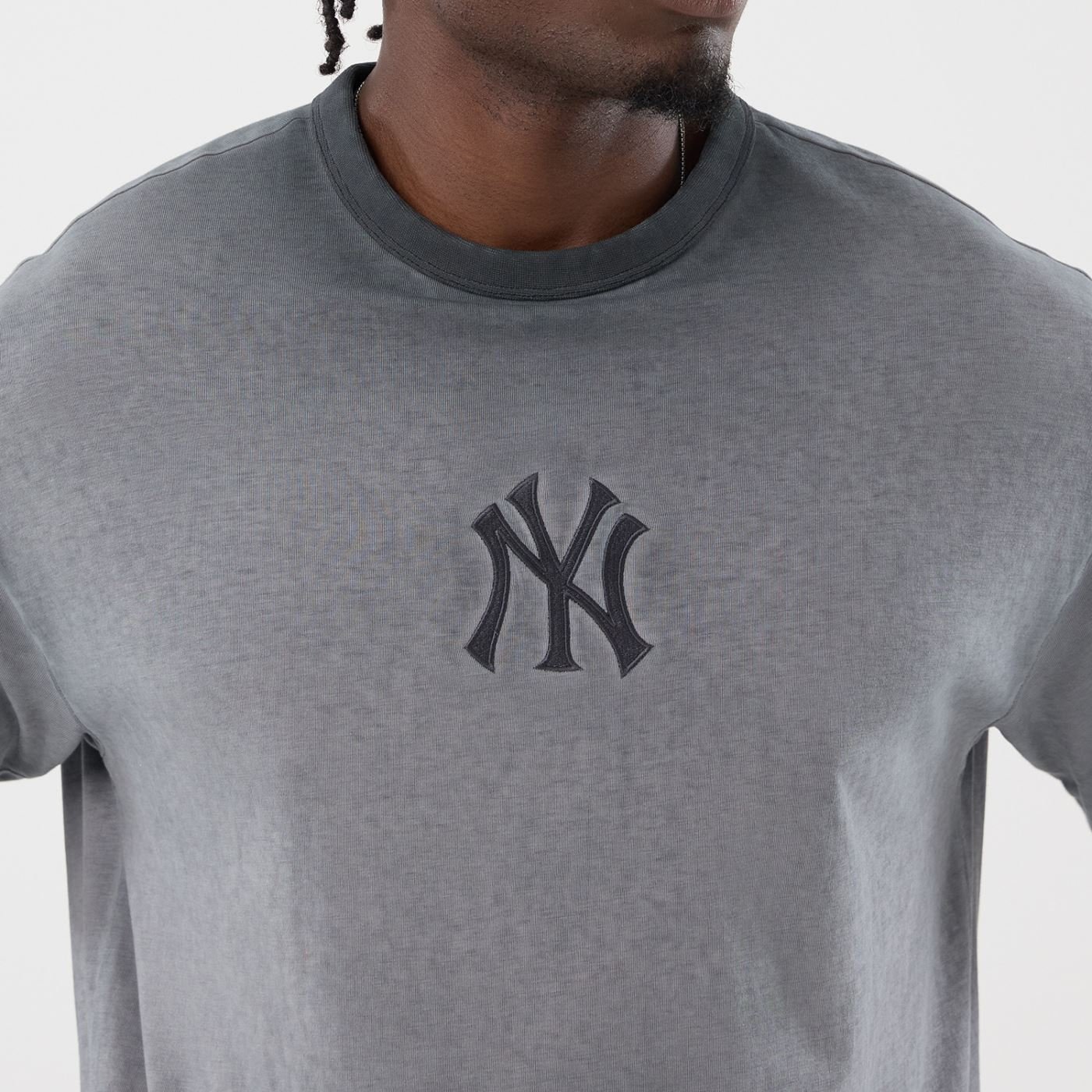 Camiseta New Era Regular  New York Yankees Preto Cinza 7
