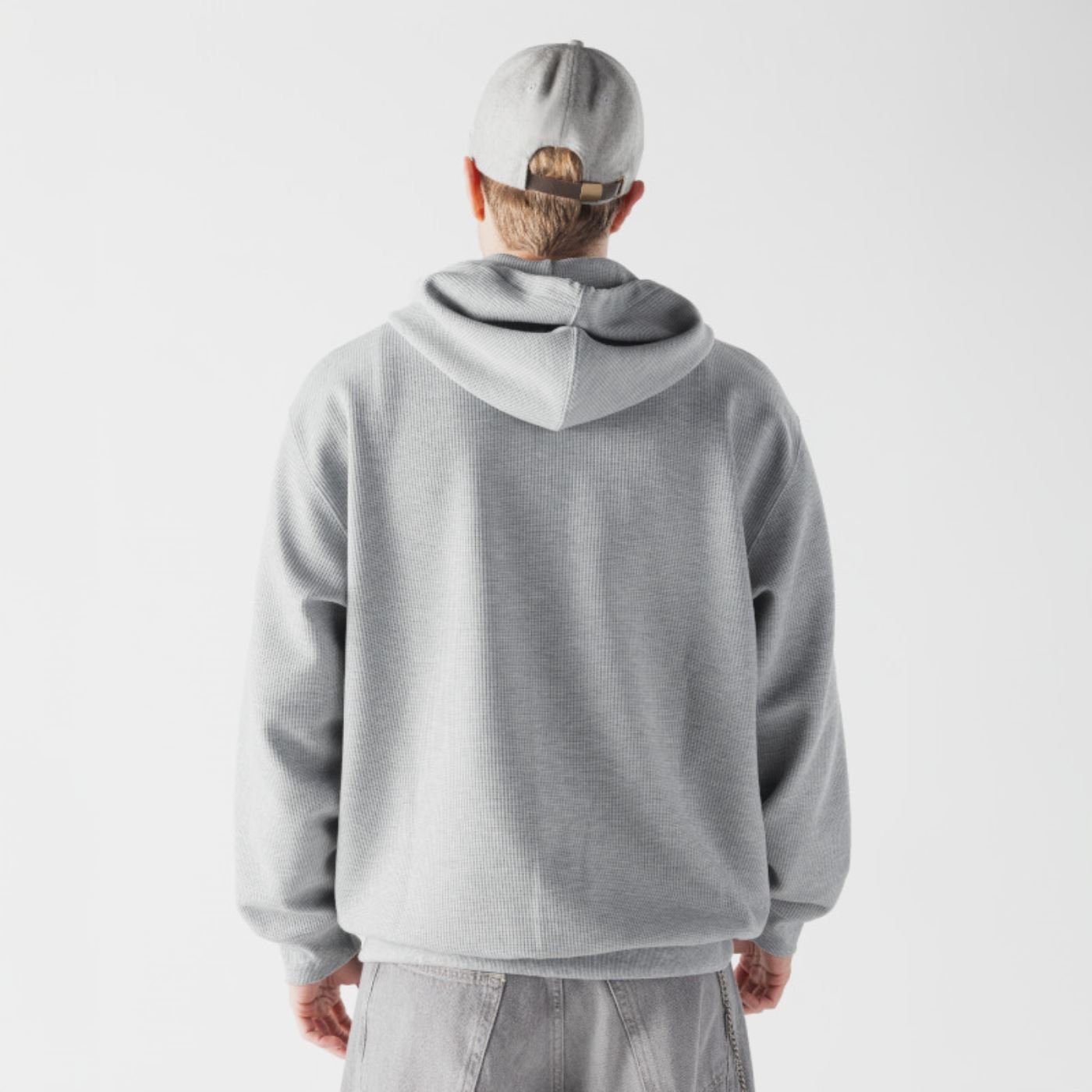 Moletom New Era Canguru Aberto New Era Cinza Cinza 2
