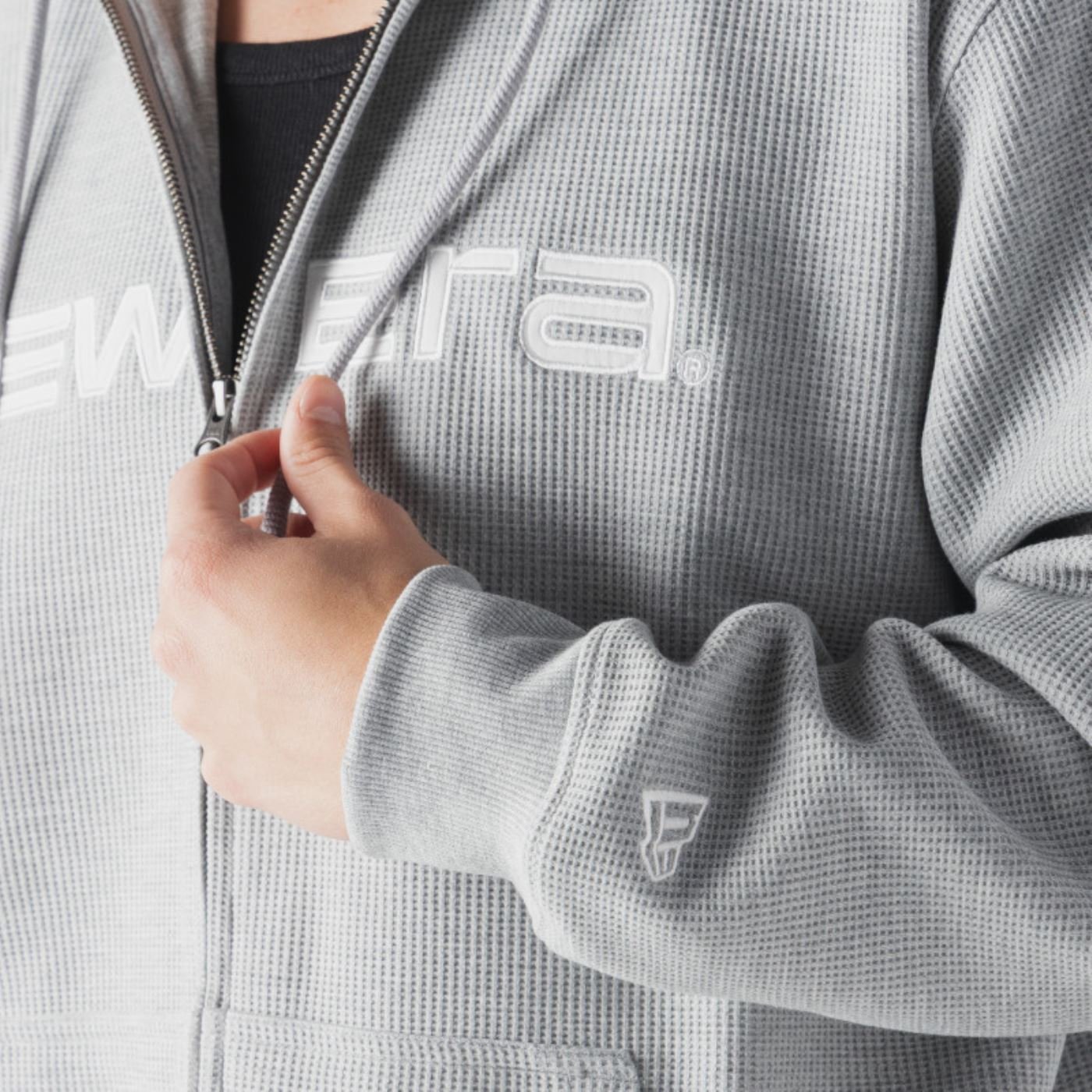 Moletom New Era Canguru Aberto New Era Cinza Cinza 4