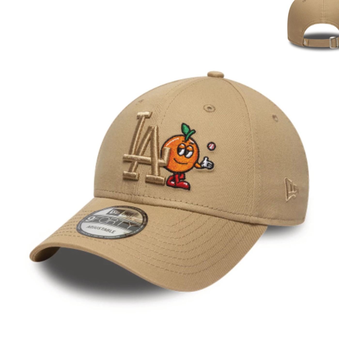 Bone New Era  9FORTY Los Angeles Dodgers  Bege