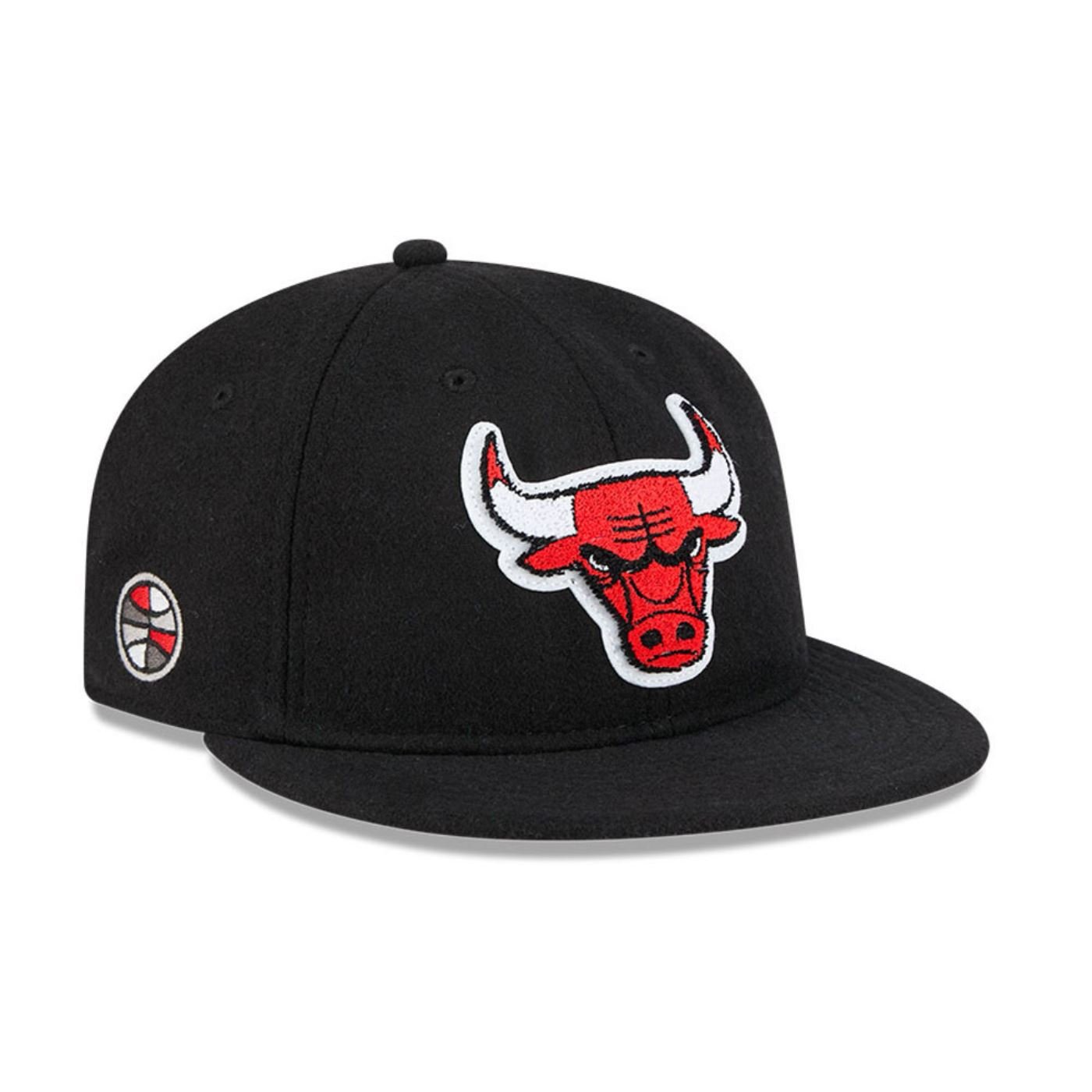 Bone New Era  9FIFTY Retro Crown  Chicago Bulls Preto Preto 3