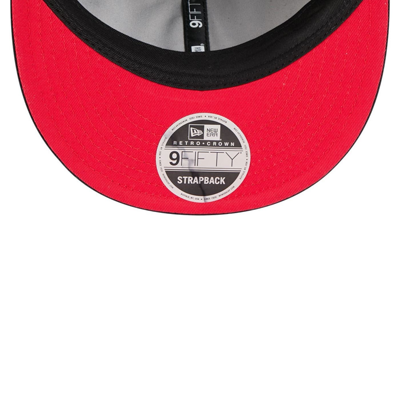 Bone New Era  9FIFTY Retro Crown  Chicago Bulls Preto Preto 7