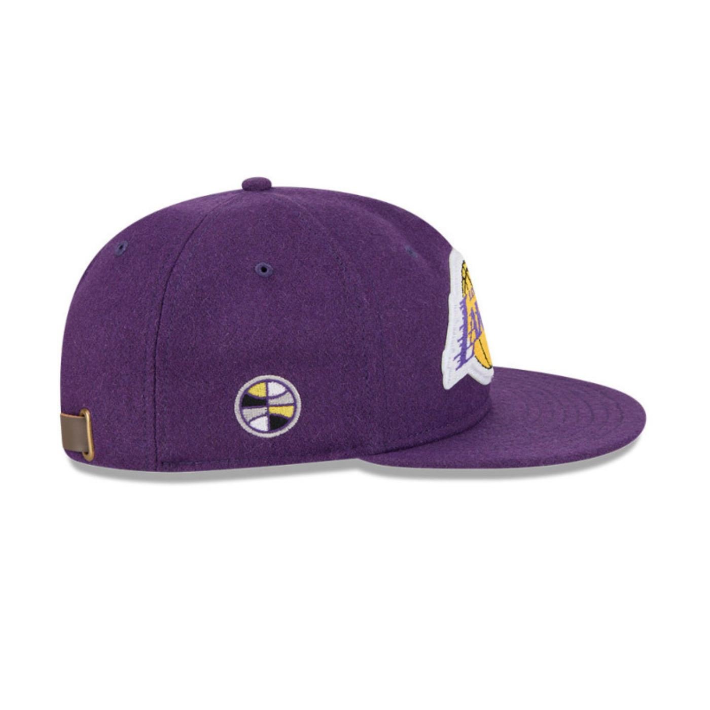 Bone New Era  9FIFTY Retro Crown  Los Angeles Lakers Roxo Roxo 6
