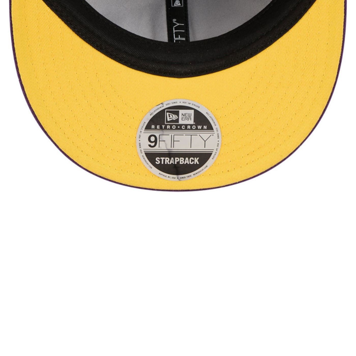 Bone New Era  9FIFTY Retro Crown  Los Angeles Lakers Roxo Roxo 7