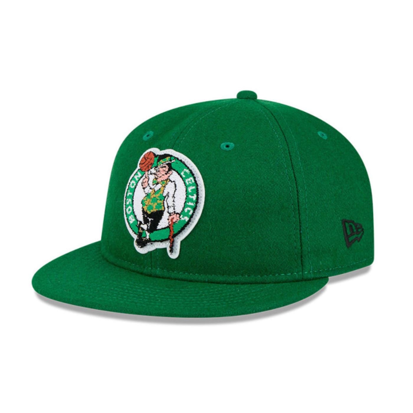 Bone New Era 9FIFTY Retro Crown Boston Celtics Verde Verde