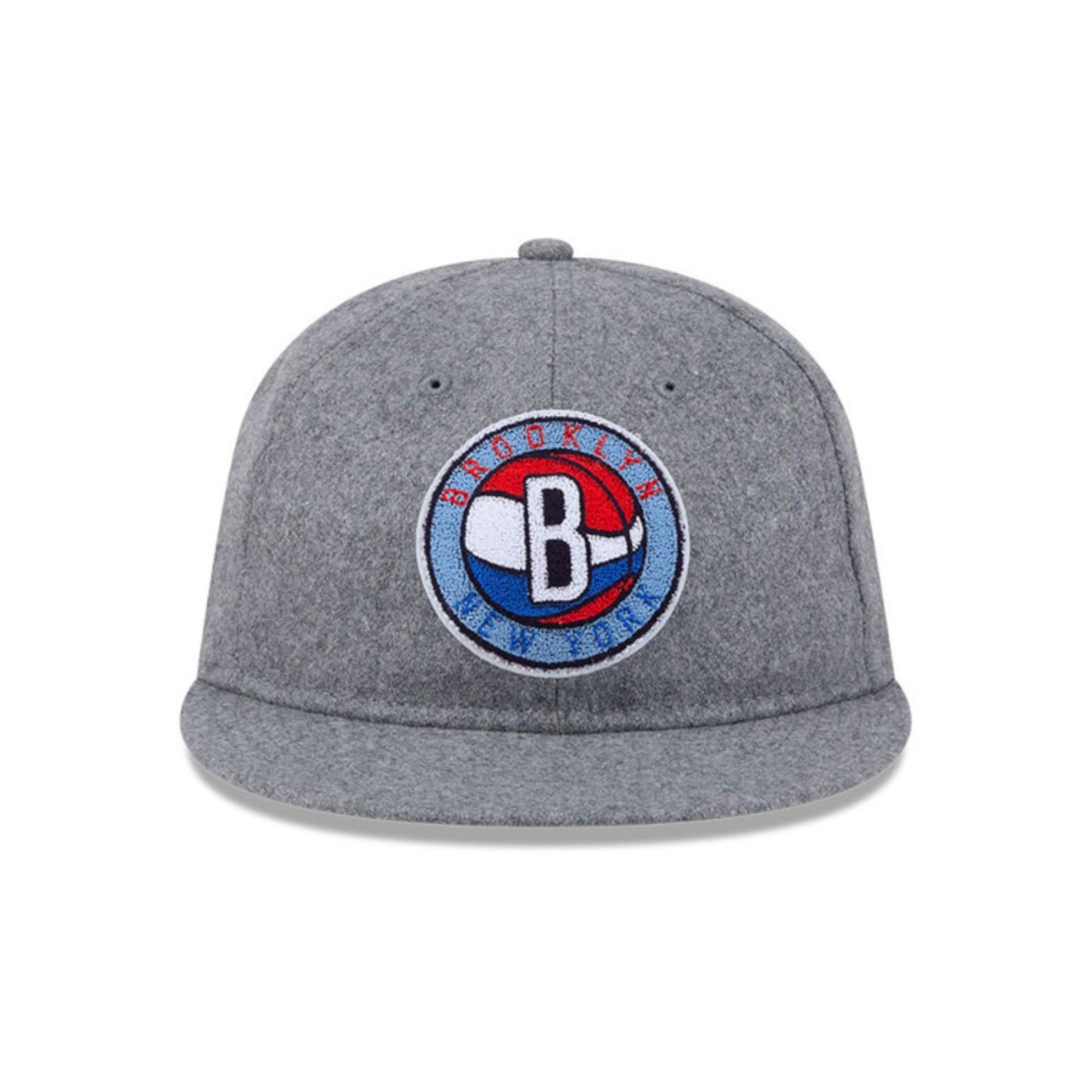 Bone New Era 9FIFTY Retro Crown Brooklyn Nets Cinza Cinza 2