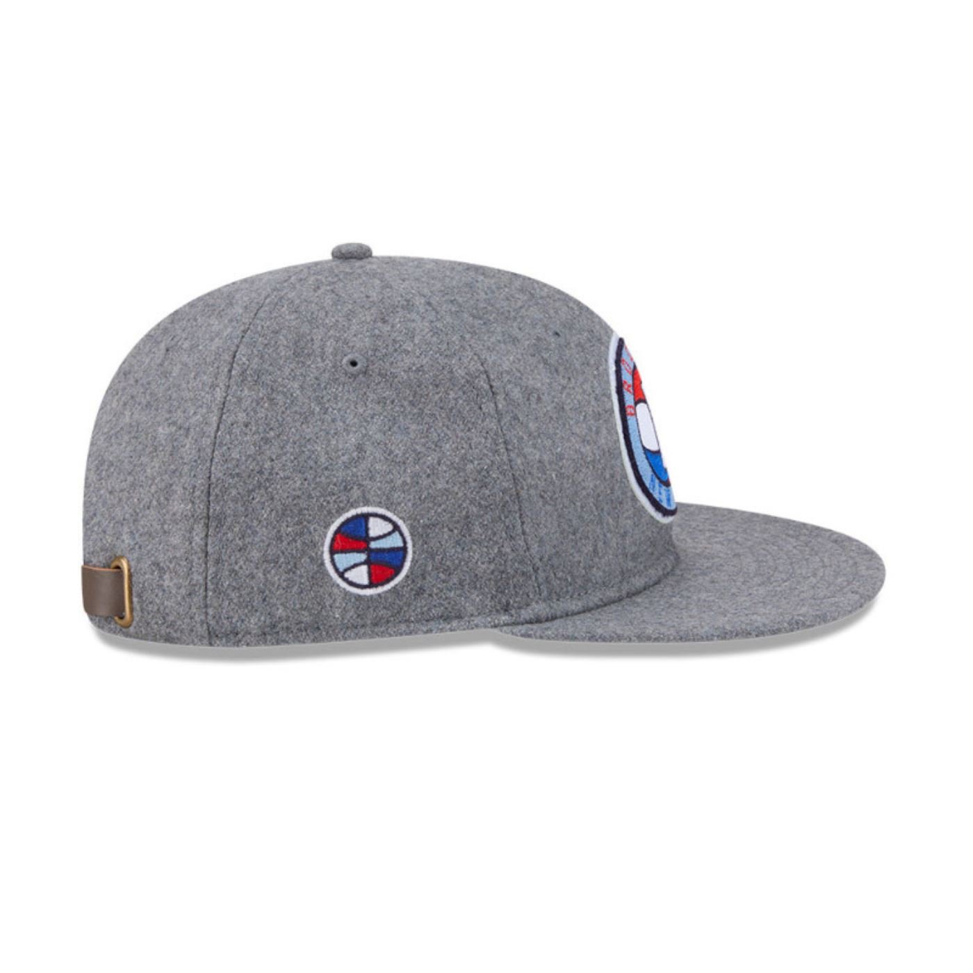 Bone New Era 9FIFTY Retro Crown Brooklyn Nets Cinza Cinza 5
