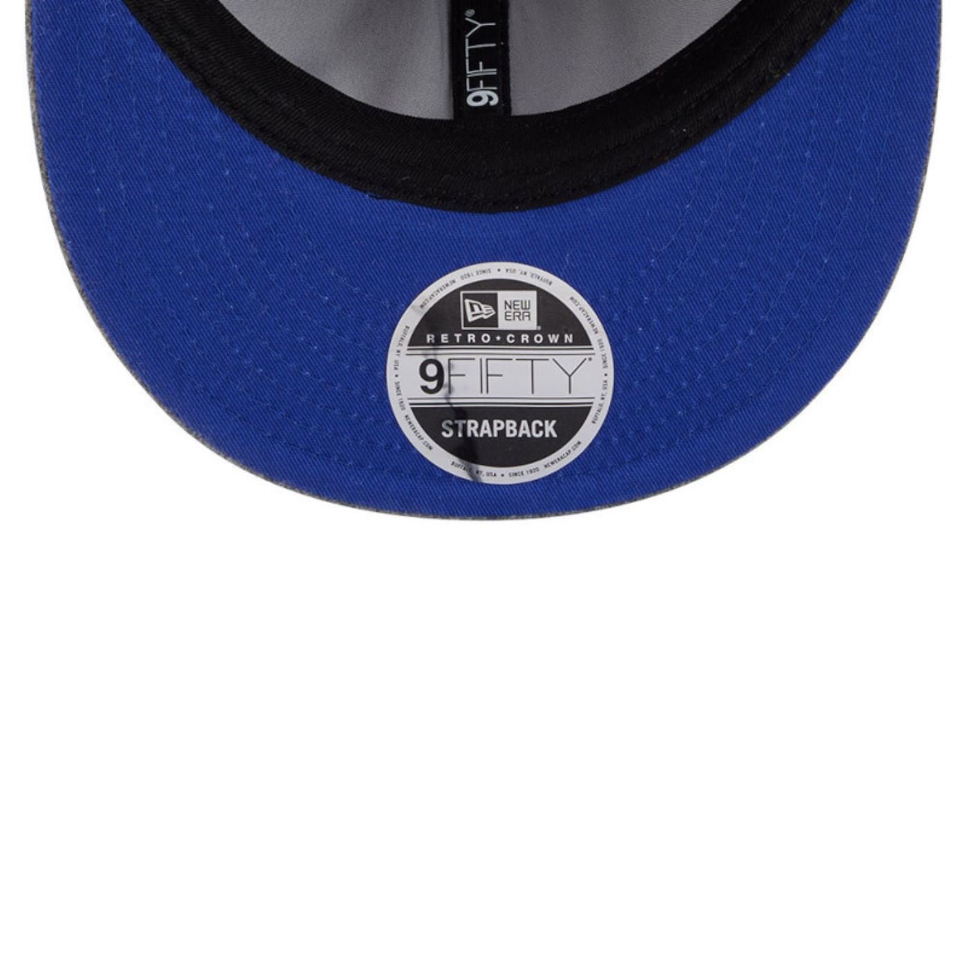 Bone New Era 9FIFTY Retro Crown Brooklyn Nets Cinza Cinza 6