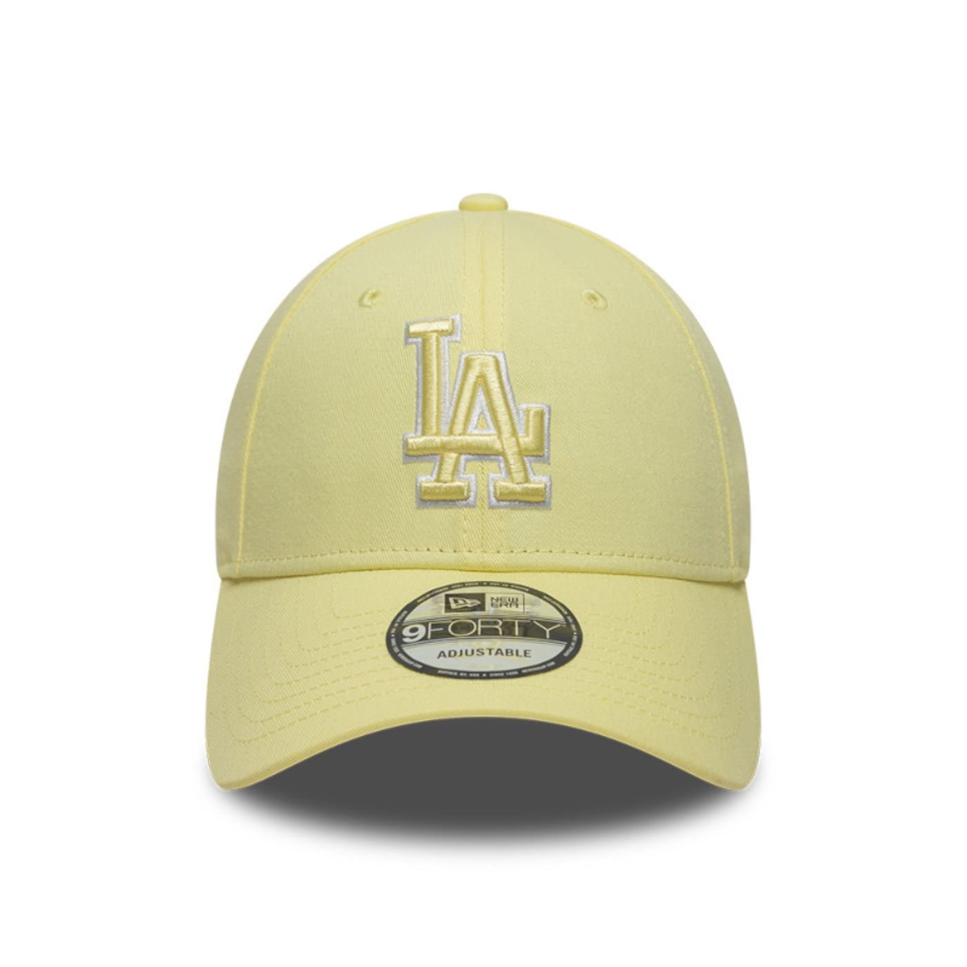 Bone New Era  9FORTY Los Angeles Dodgers  Amarelo Amarelo 2