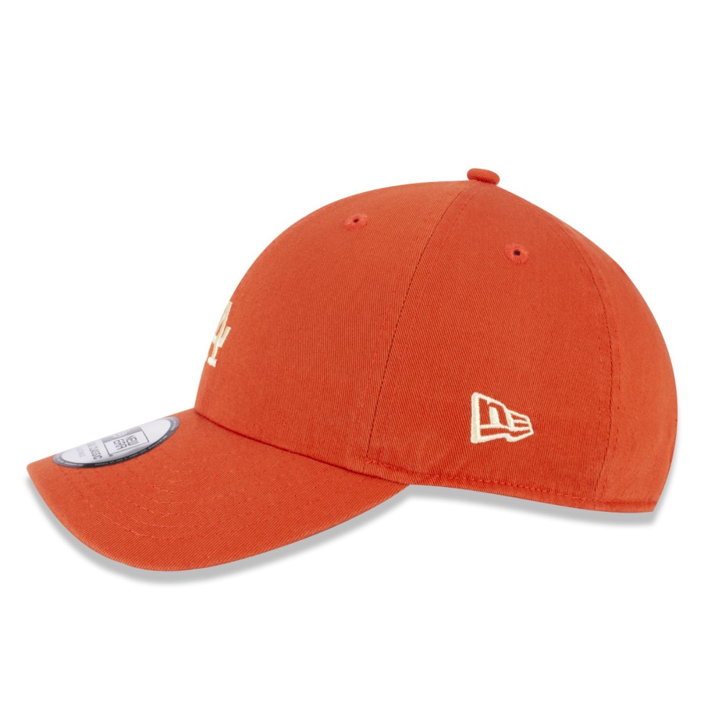 Bone New Era Casual Los Angeles Dodgers MLB Off White Laranja 5