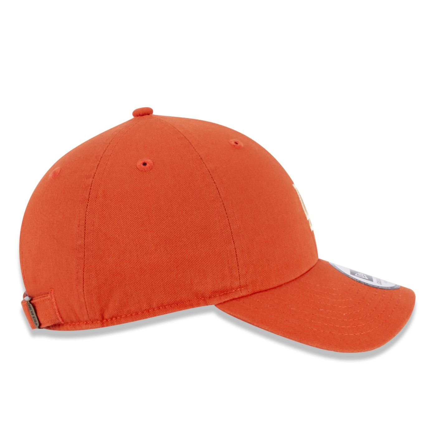 Bone New Era Casual Los Angeles Dodgers MLB Off White Laranja 6