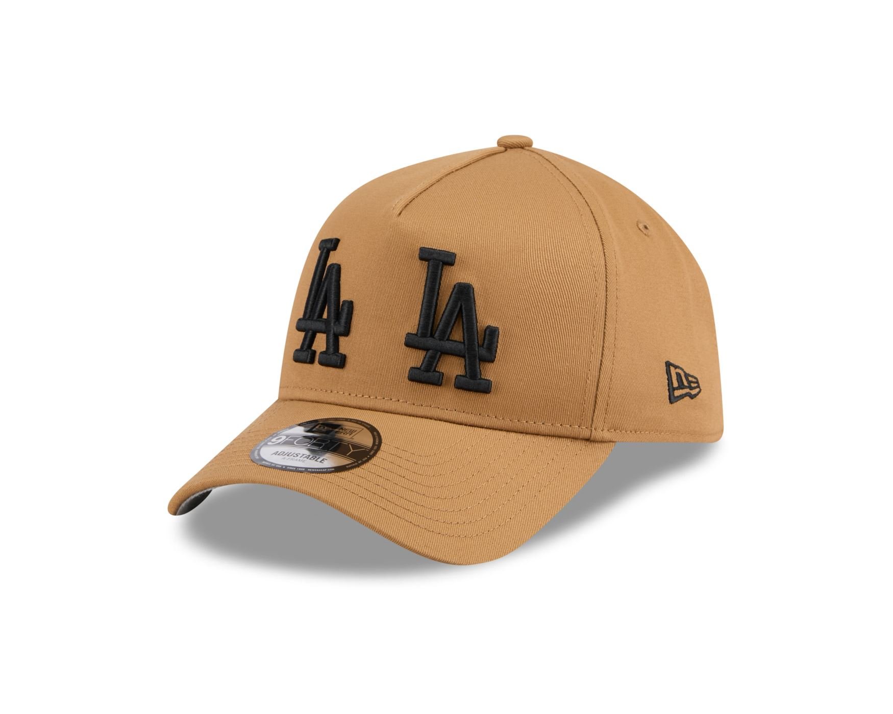 Bone New Era 9FORTY A-Frame Los Angeles Dodgers MLB Wheat Double Vision