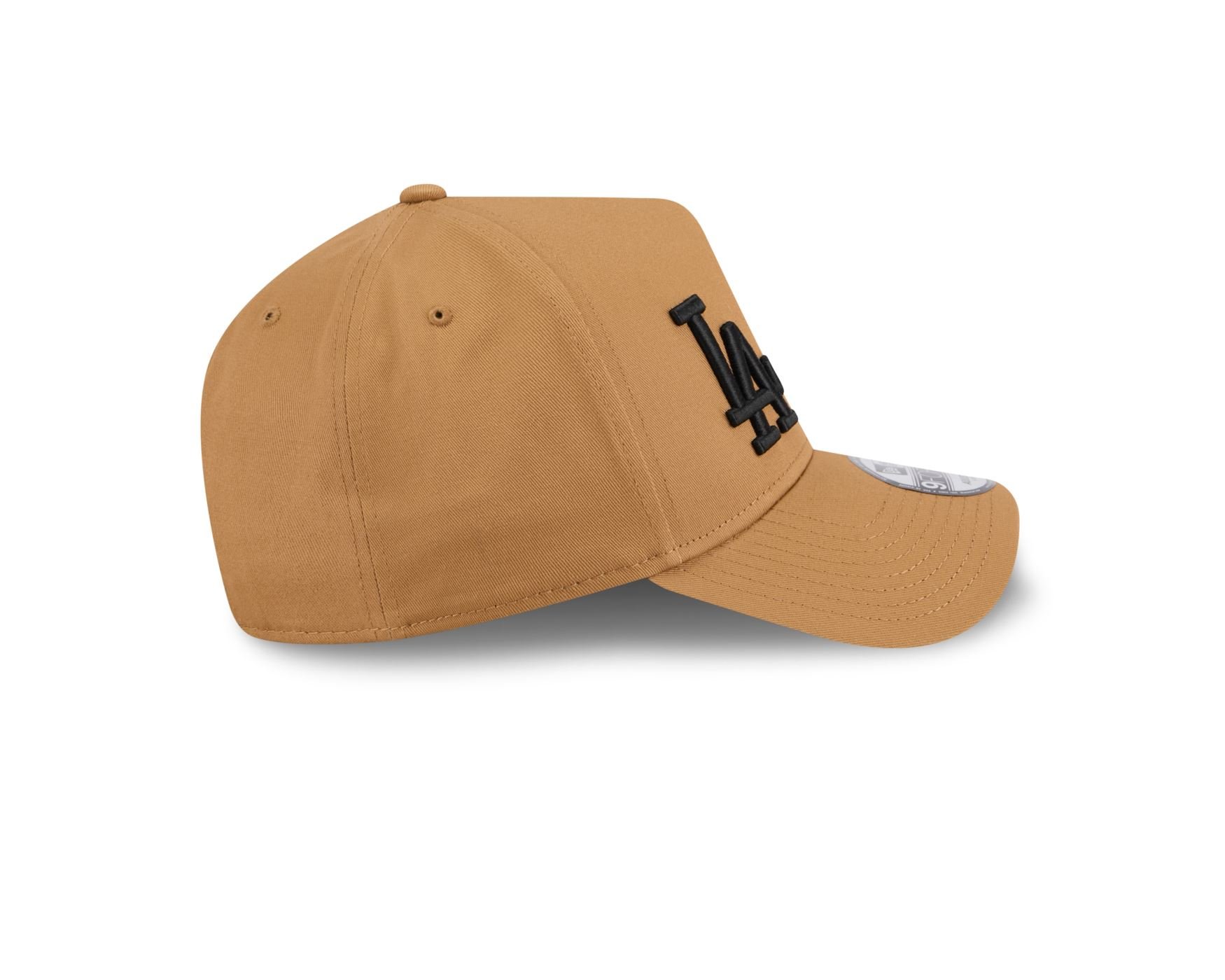 Bone New Era 9FORTY A-Frame Los Angeles Dodgers MLB Wheat Double Vision Marrom 6
