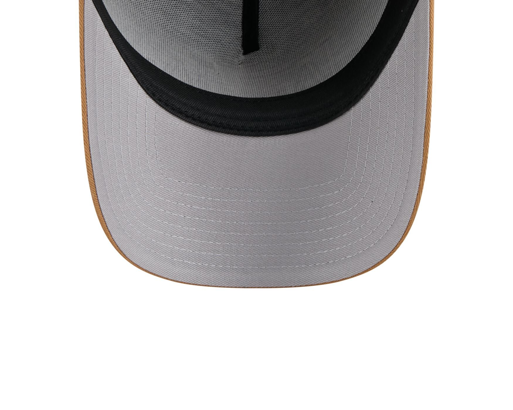 Bone New Era 9FORTY A-Frame Los Angeles Dodgers MLB Wheat Double Vision Marrom 7