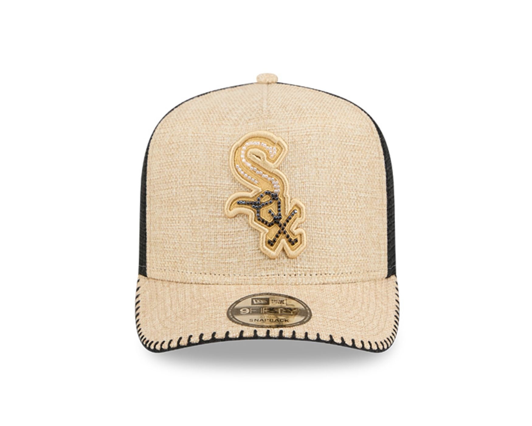 Bone New Era  9FIFTY  A-Frame Snapback  Chicago White Sox Bege 2