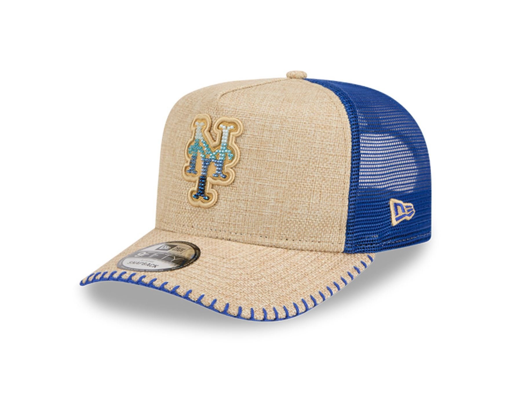 Bone New Era  9FIFTY  A-Frame Snapback  New York Mets Azul