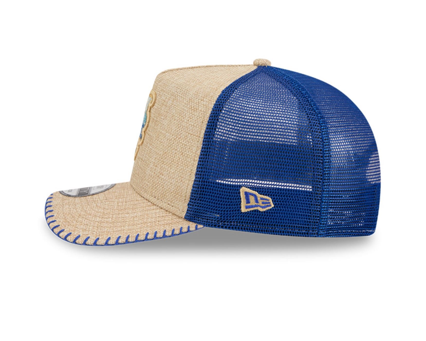 Bone New Era  9FIFTY  A-Frame Snapback  New York Mets Azul Bege 3