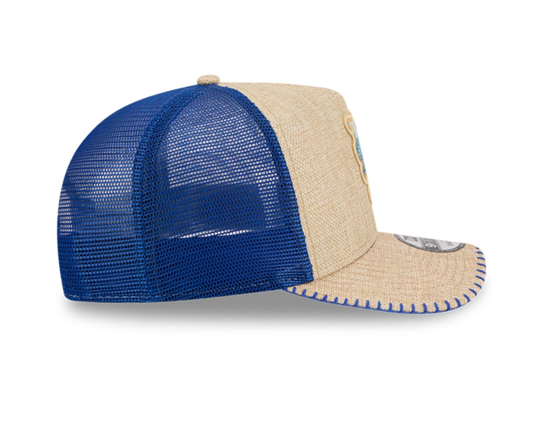 Bone New Era  9FIFTY  A-Frame Snapback  New York Mets Azul Bege 4