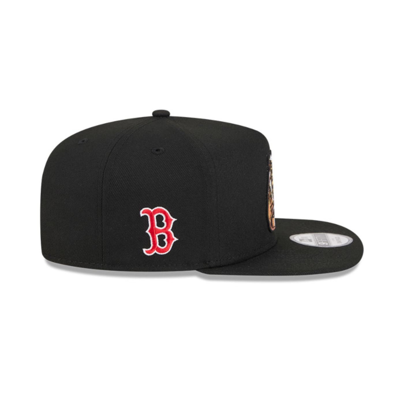 Bone New Era  9FIFTY A-Frame  Boston Red Sox Preto Preto 4