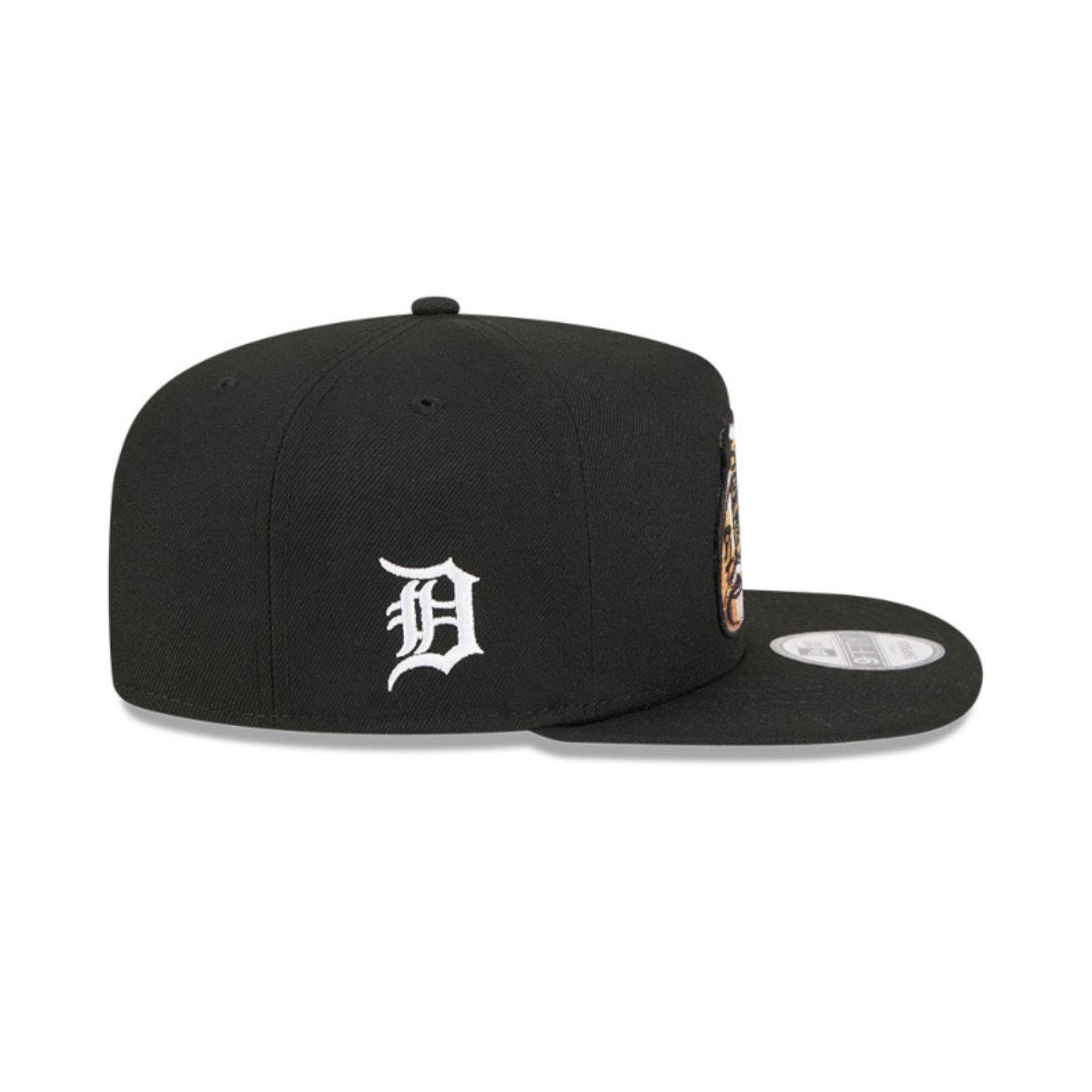 Bone New Era  9FIFTY A-Frame  Detroit Tigers  Preto Preto 4