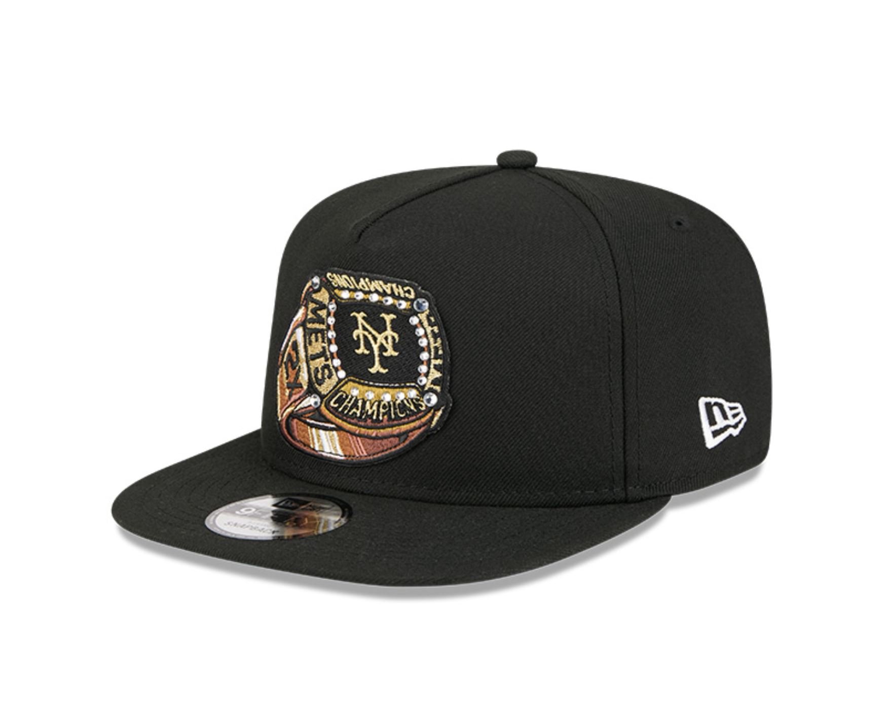 Bone New Era  9FIFTY A-Frame  New York Mets Preto