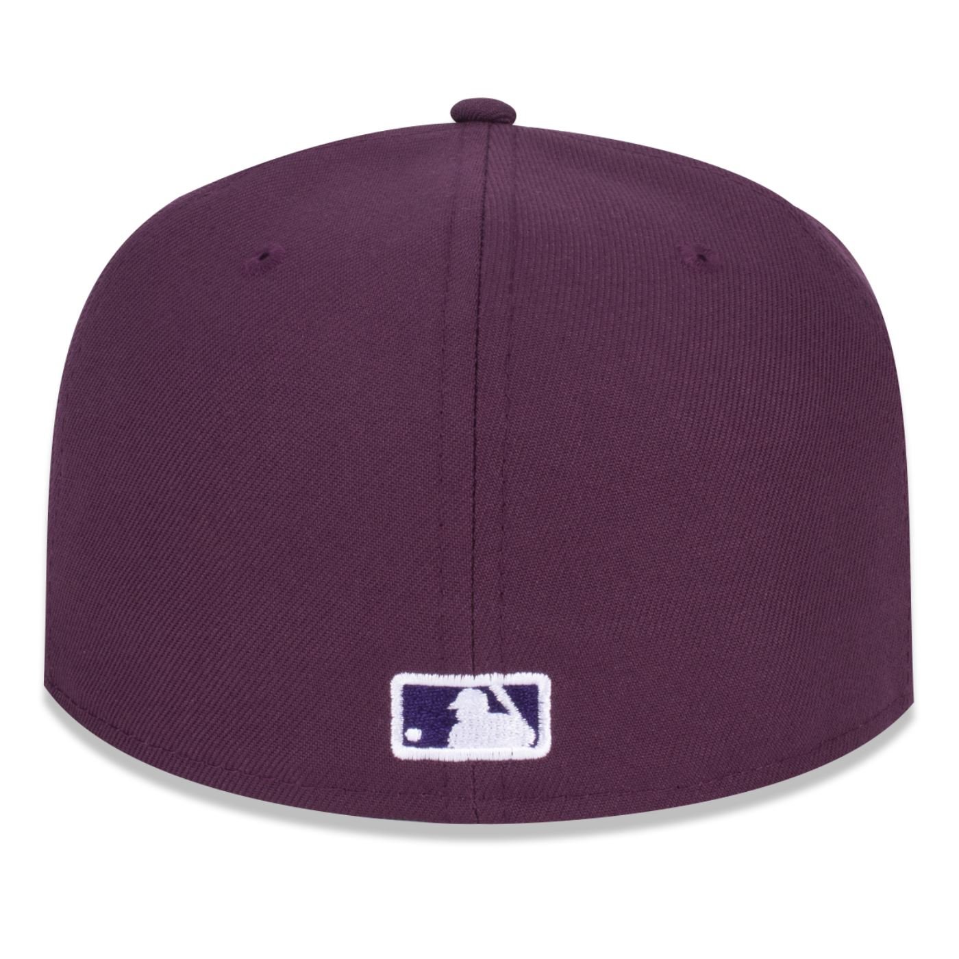 Bone New Era 59FIFTY New York Yankees MLB Off White Roxo 3