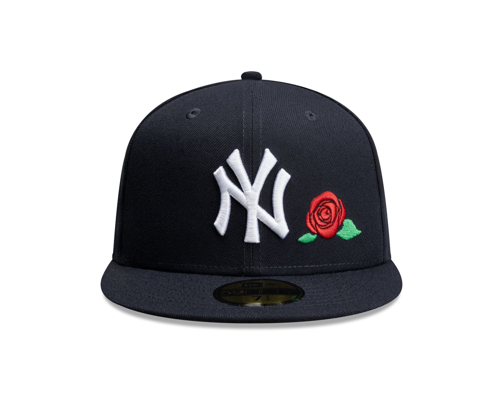Bone New Era 59FIFTY New York Yankees MLB Off White Off White/Azul Marinho 2