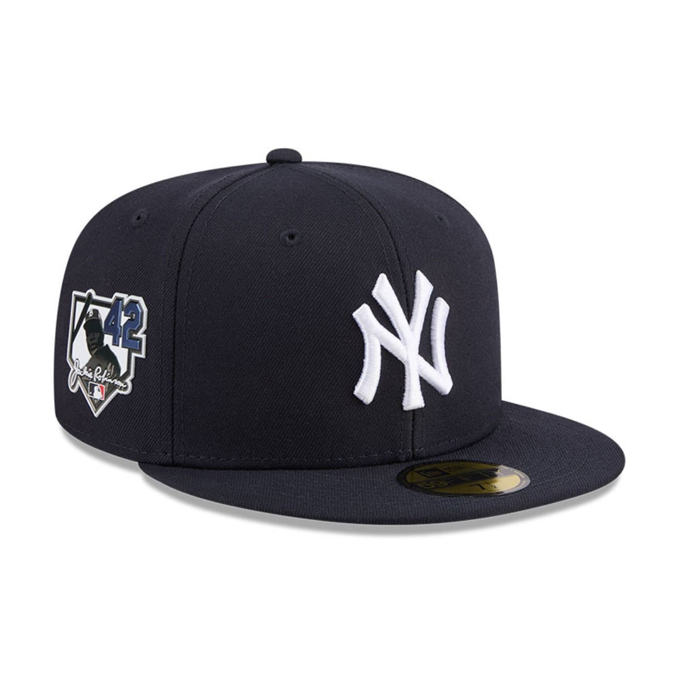 Bone New Era 59FIFTY New York Yankees Jackie Robson Day Azul Marinho 3