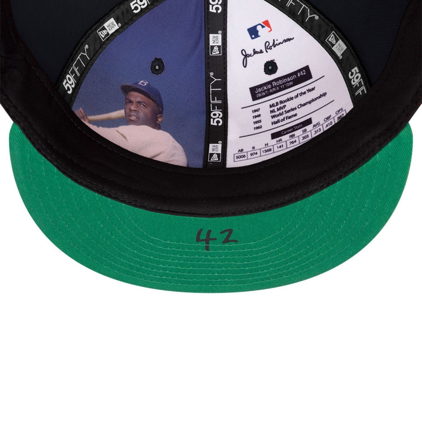 Bone New Era 59FIFTY New York Yankees Jackie Robson Day Azul Marinho 7