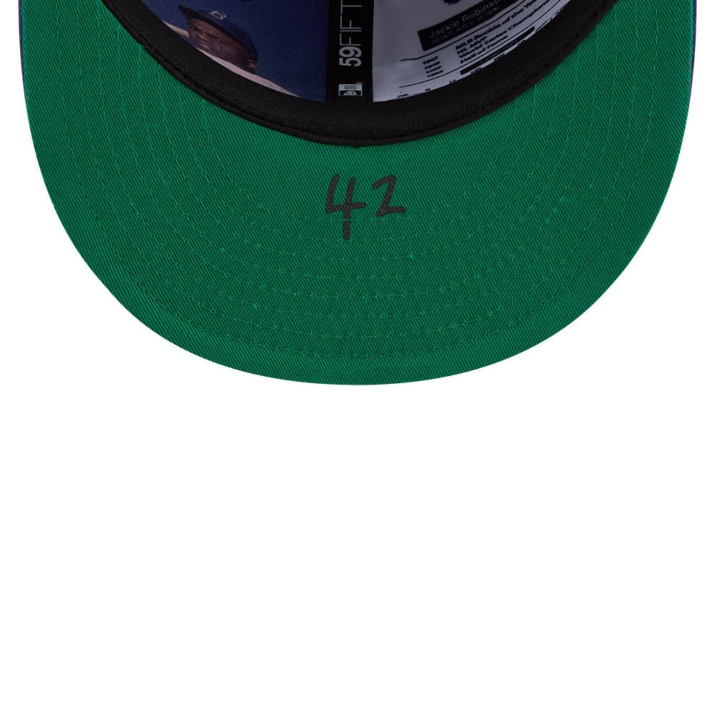 Bone New Era 59FIFTY Los Angeles Dodgers Jackie Robson Day Azul 7