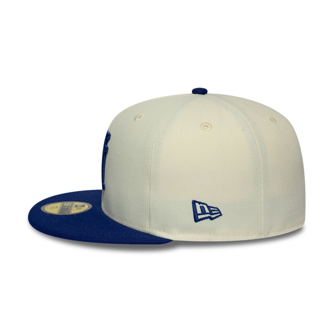 Bone New Era 59FIFTY Los Angeles Dodgers MLB Upside Down Branco 5