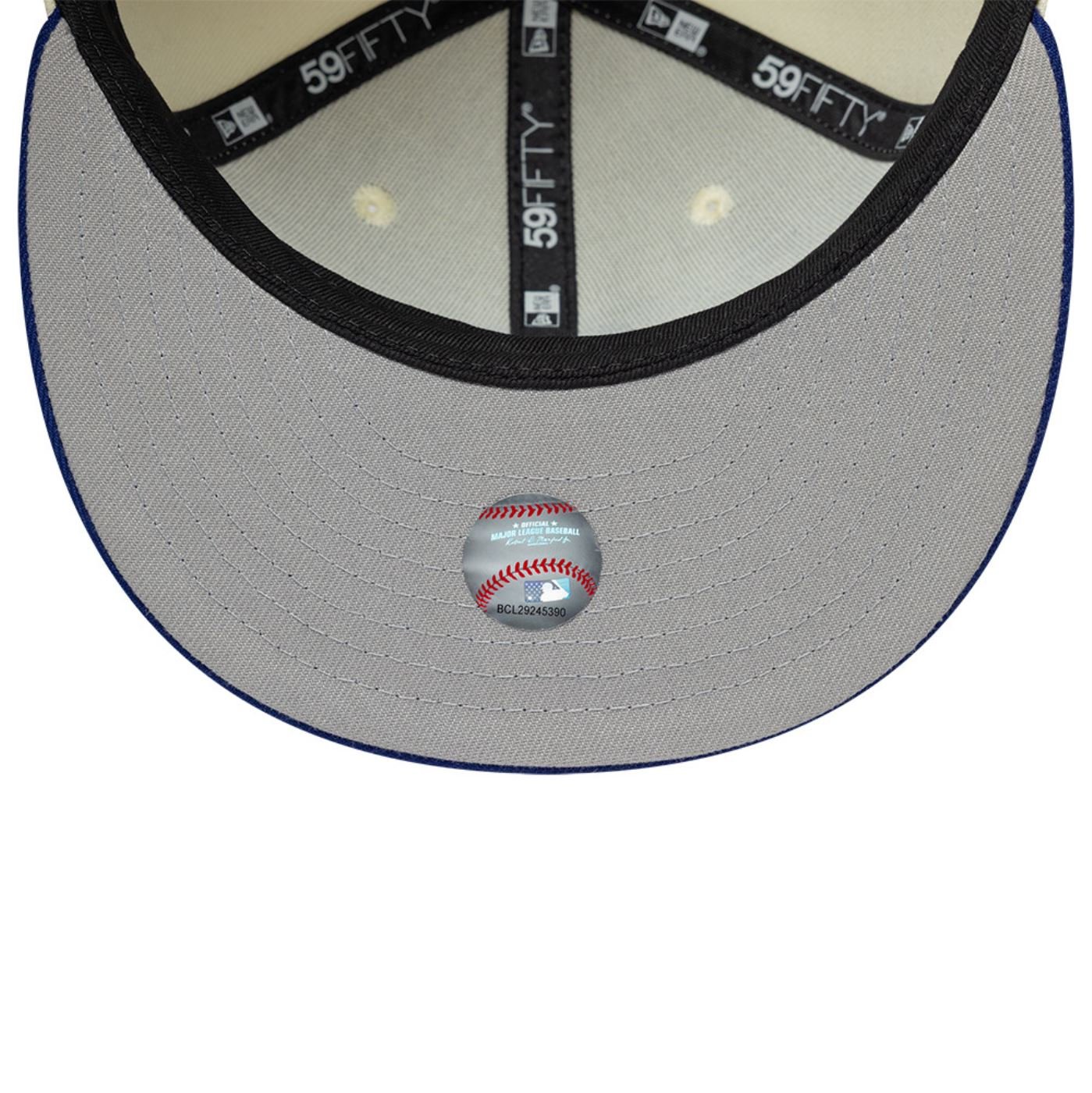 Bone New Era 59FIFTY Los Angeles Dodgers MLB Upside Down Branco 7