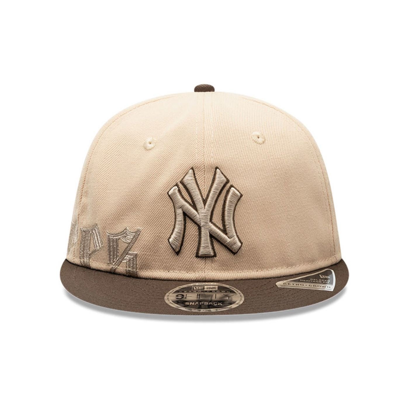 Bone New Era  9FIFTY Retro Crown SN New York Yankees Bege 2