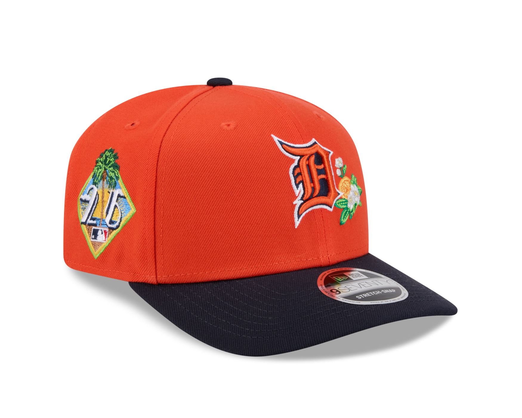 Bone New Era  9SEVENTY Stretch Snap Detroit Tigers Laranja 3