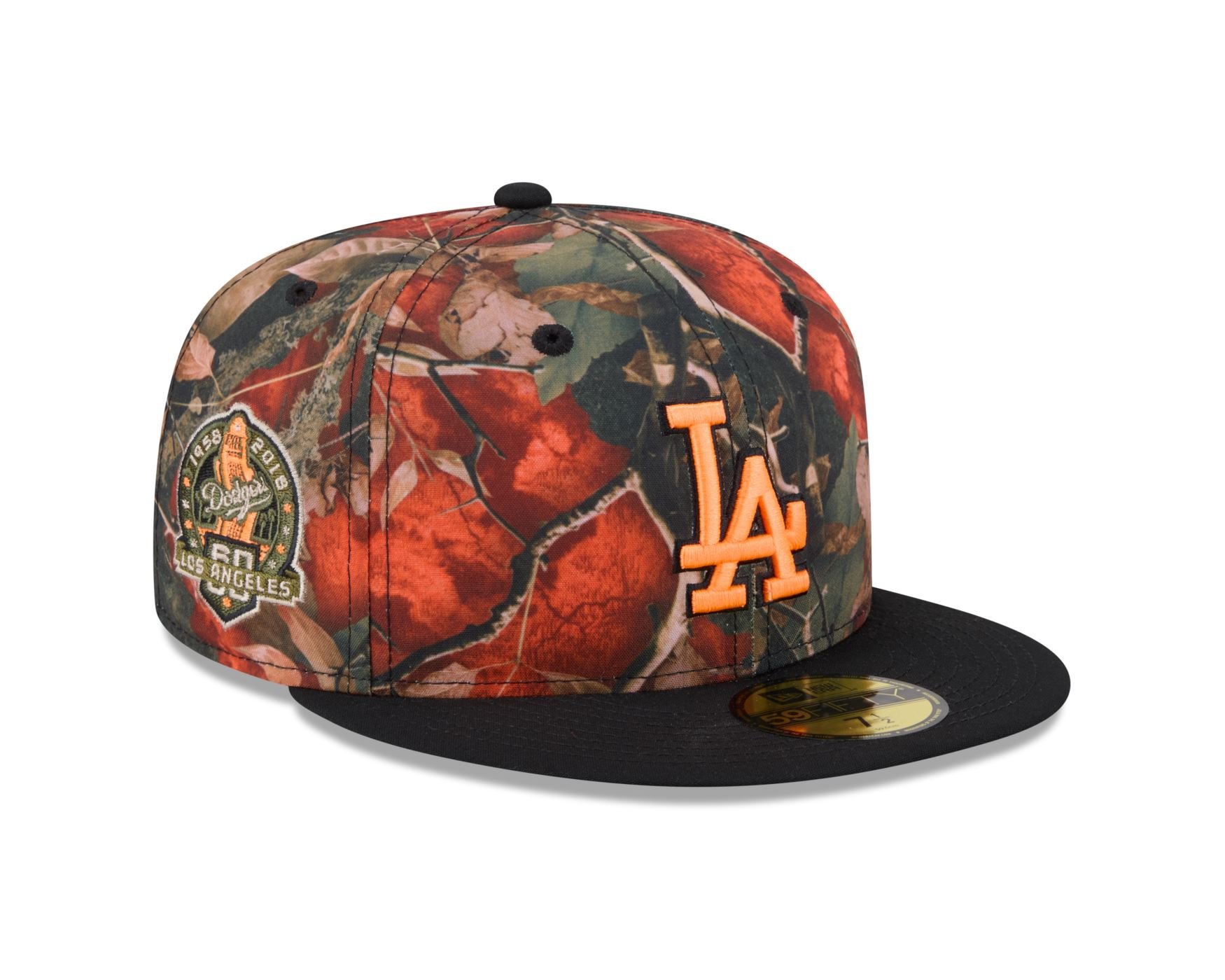 Bone New Era New Era 59FIFTY Los Angeles Dodgers Multicores 3