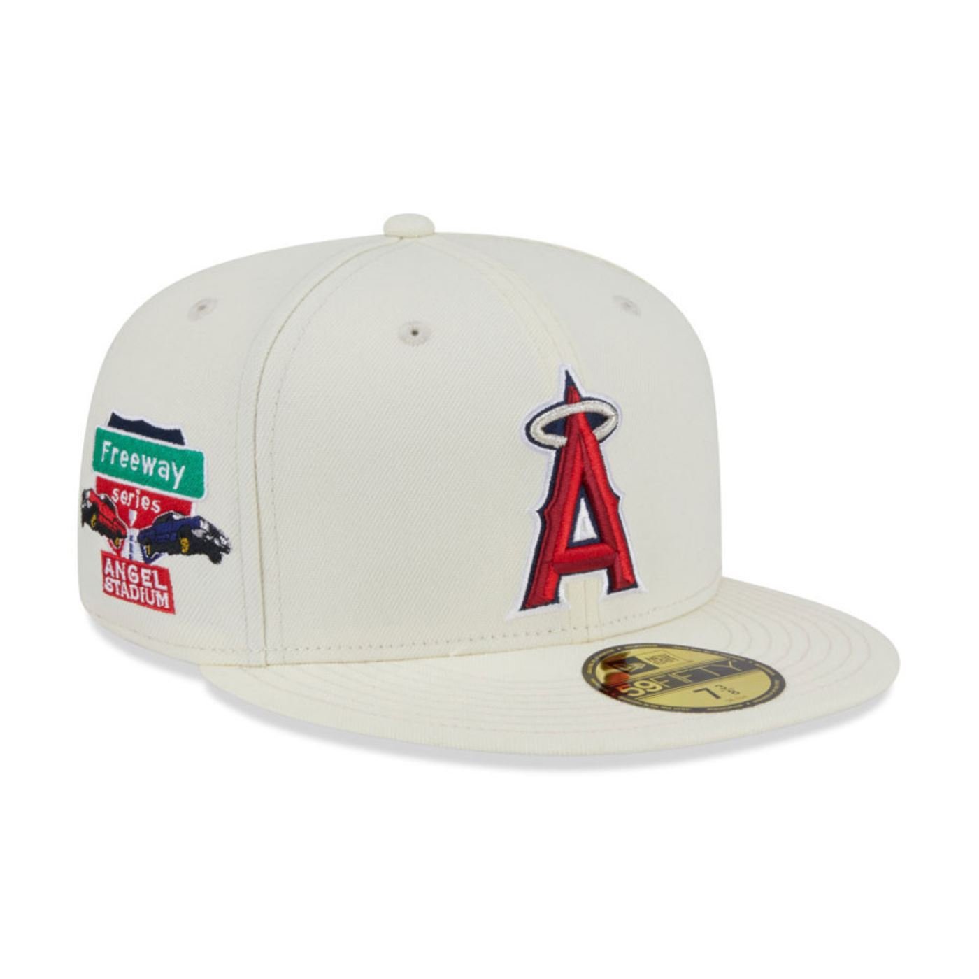 Bone New Era New Era 59FIFTY Los Angeles Angels Off White 3