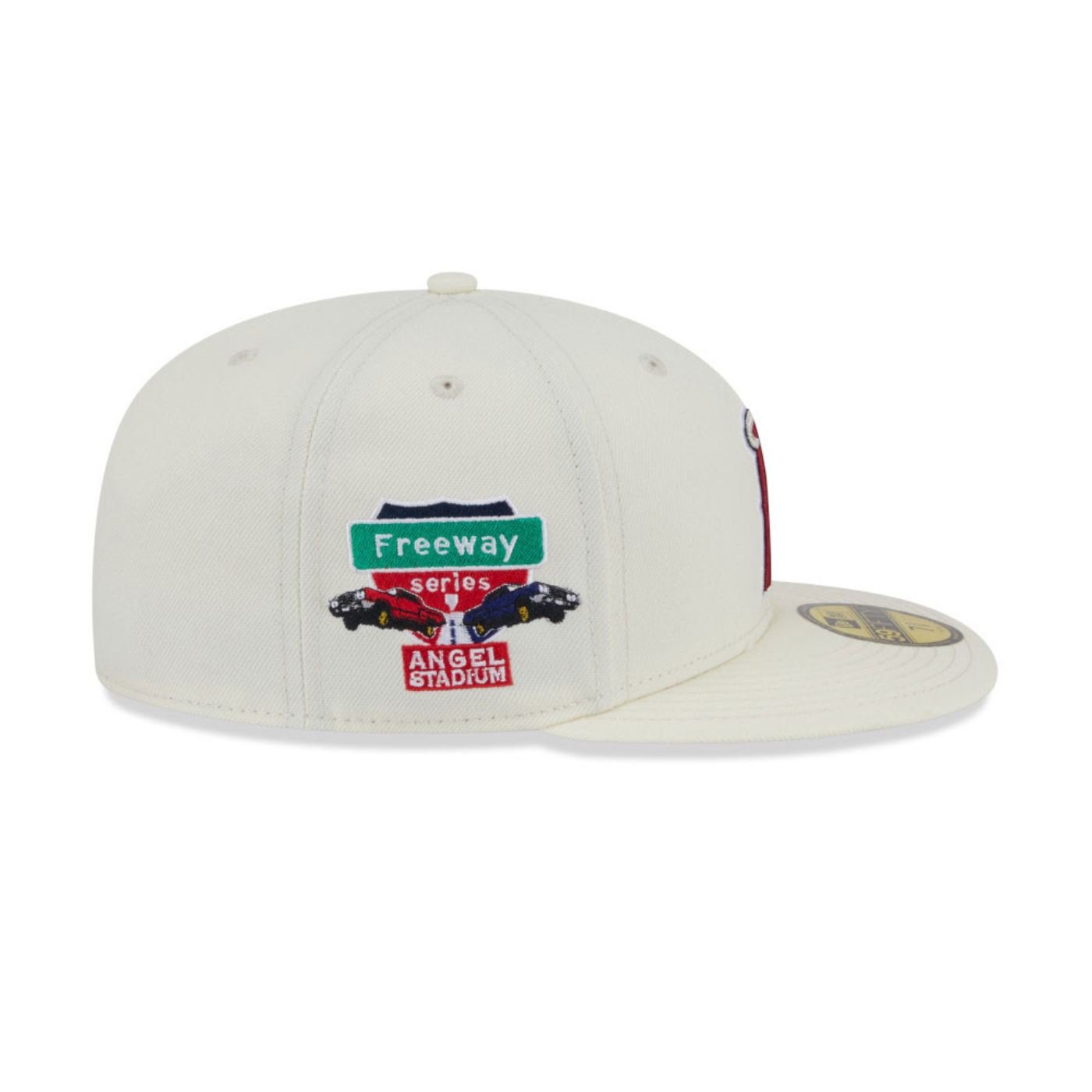 Bone New Era New Era 59FIFTY Los Angeles Angels Off White 6