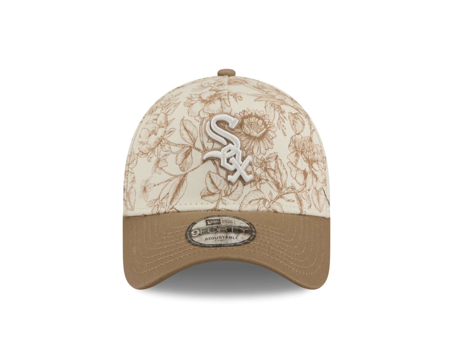 Bone New Era New Era 9FORTY A-FRAME Snapback Chicago White Sox Bege 2
