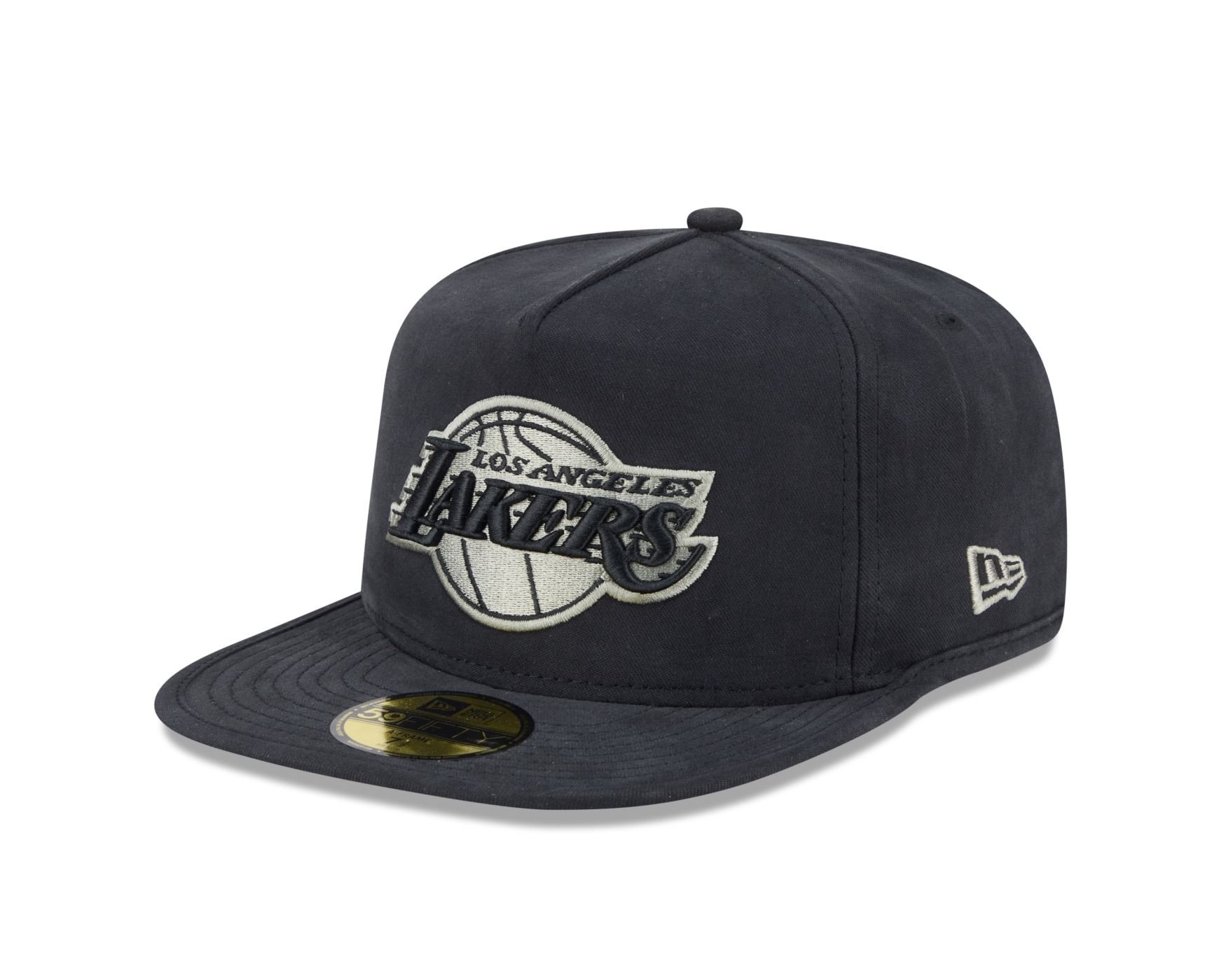 Bone New Era  59FIFTY A-Frame Los Angeles Lakers NBA PRETO