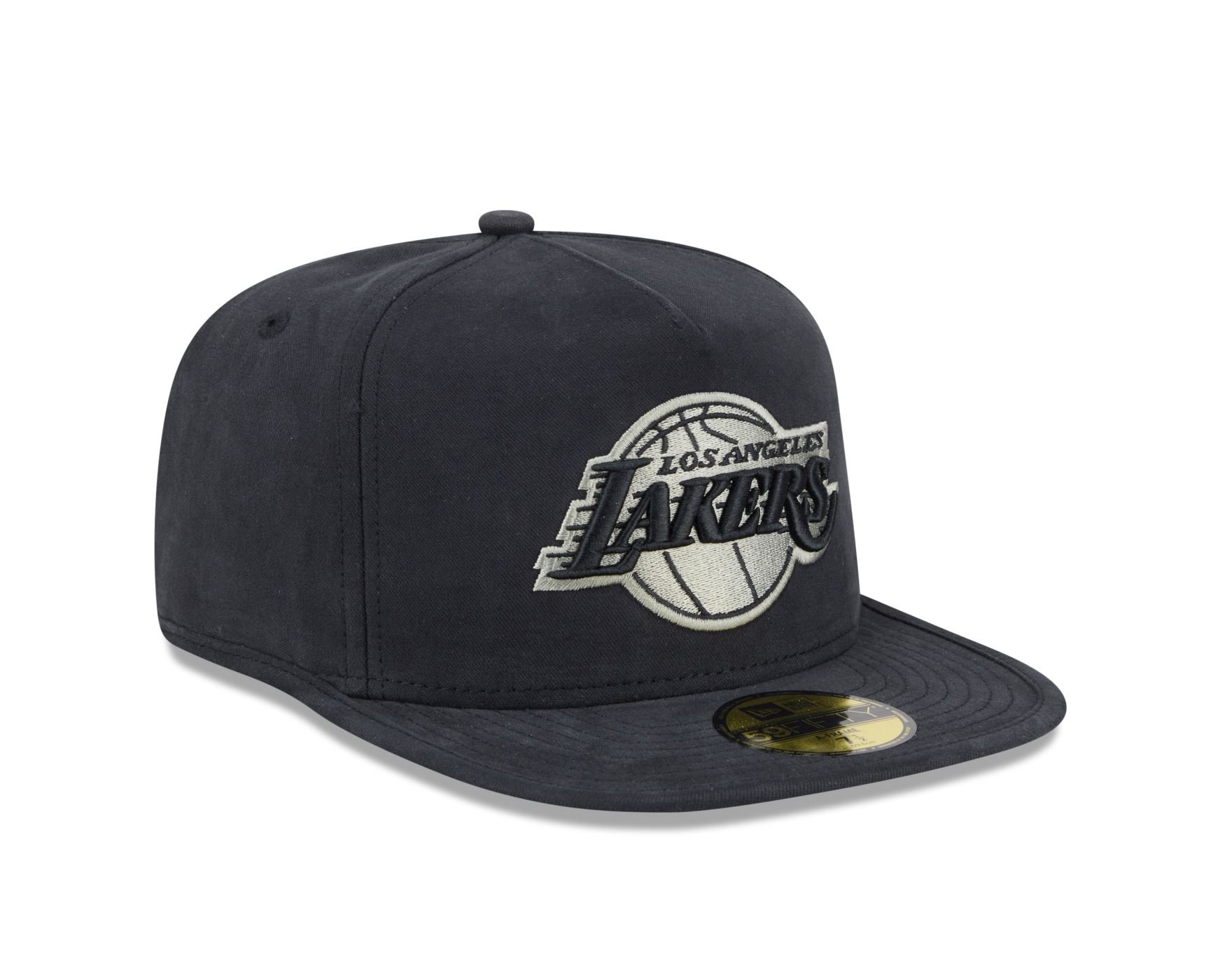 Bone New Era  59FIFTY A-Frame Los Angeles Lakers NBA PRETO Preto 3