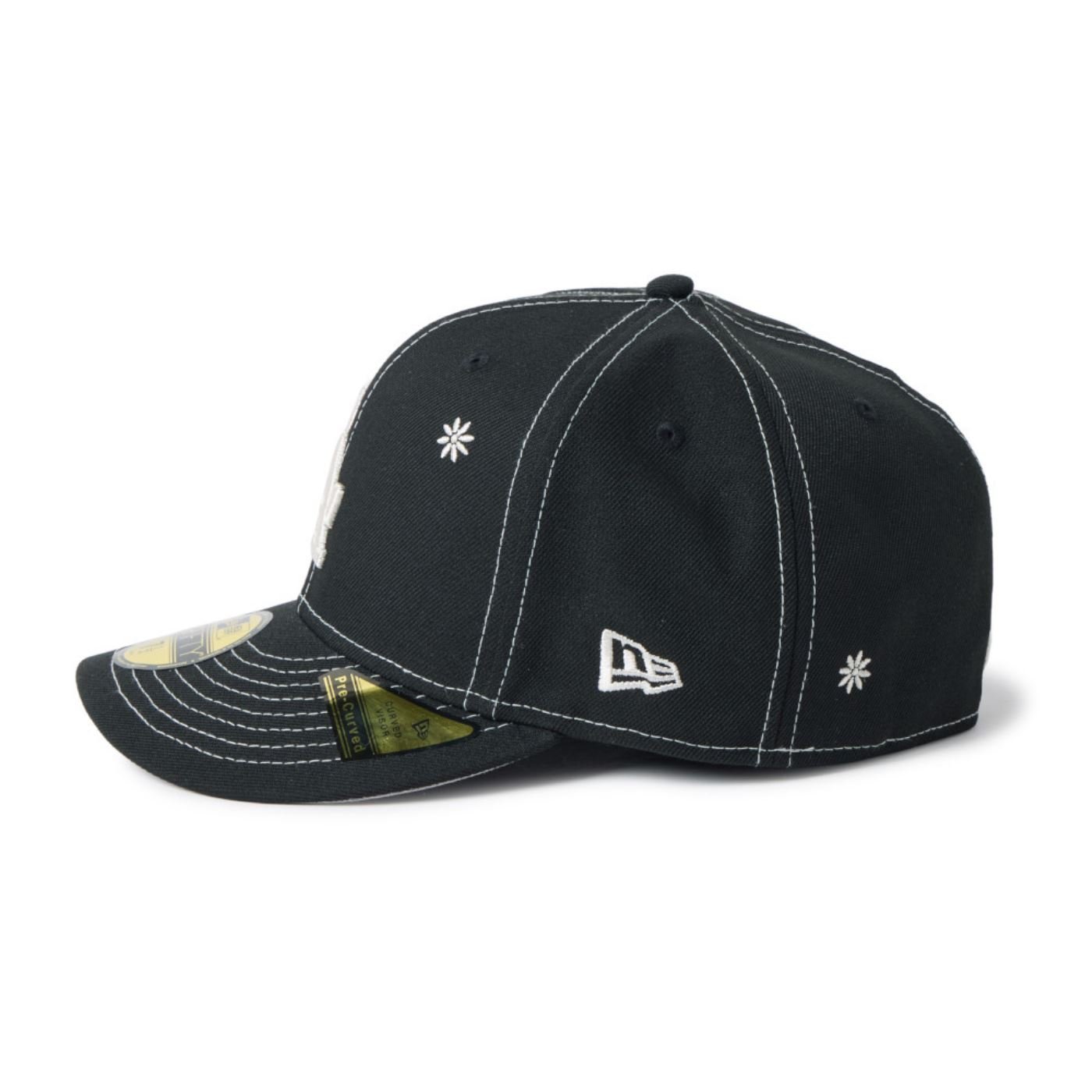 Bone New Era 59FIFTY MLB Los Angeles Dodgers Preto 5